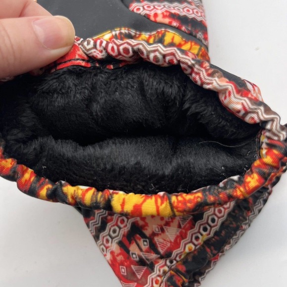 NANDN Winter Geometric Ski Fleece Lined Gloves size large - Picture 8 of 8